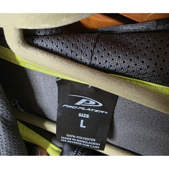 Pro Player Hoodie Size Large Graphic Print Black Gray Streetwear Activewear - Picture 4 of 8